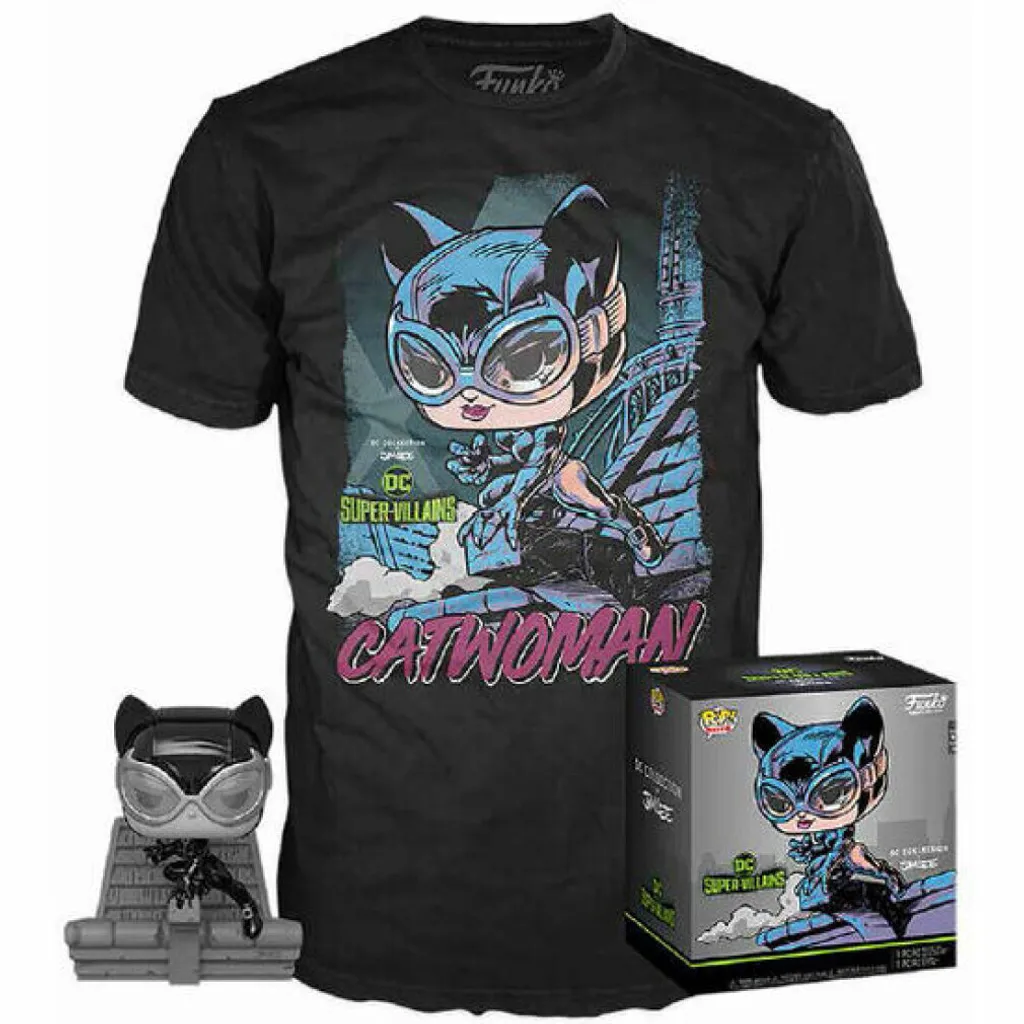 Funko Pop! DC Jim Lee Catwoman Figurine en Vinyle avec T-shirt Inclus