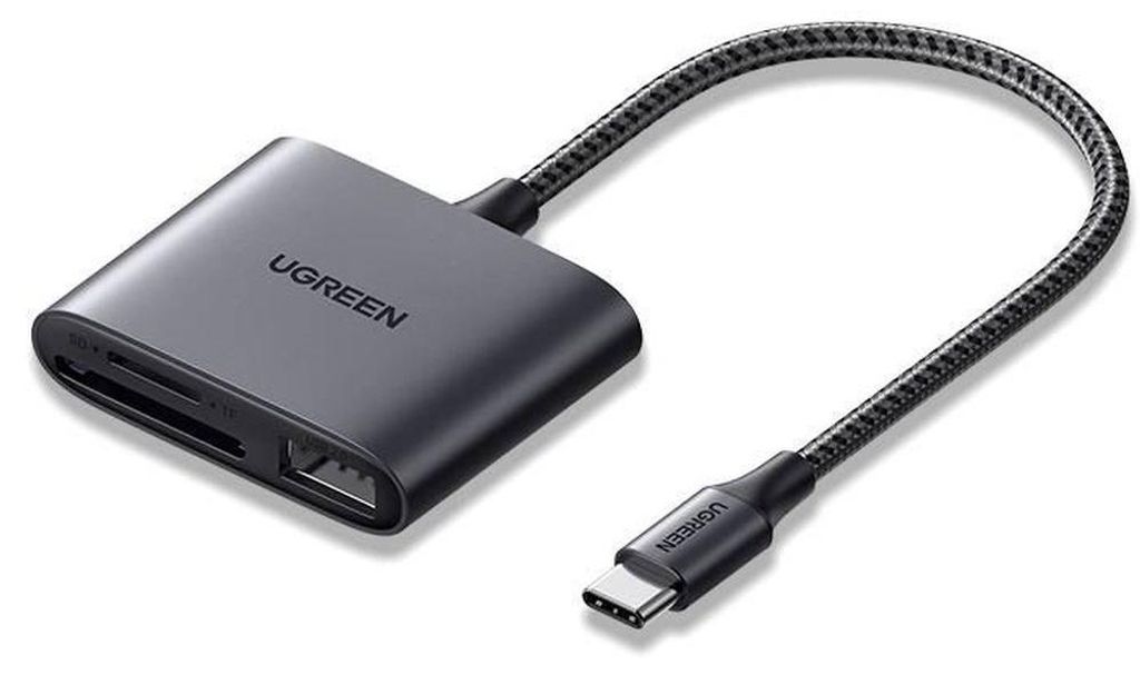 UGREEN USB-C to SD/TF + USB 2.0 Memory Card Reader Produktbild 