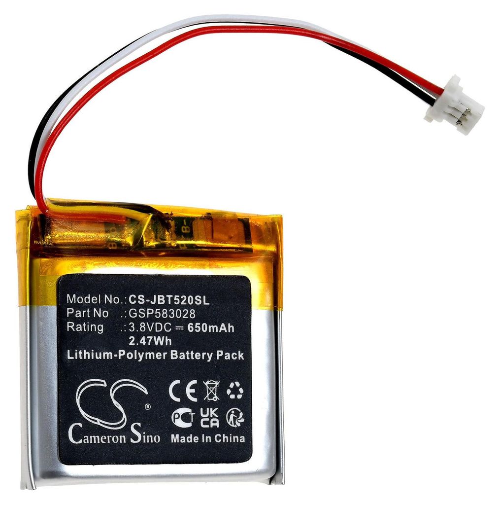 Akku passend für JBL Tune 520 BT Kopfhörer Typ GSP583028