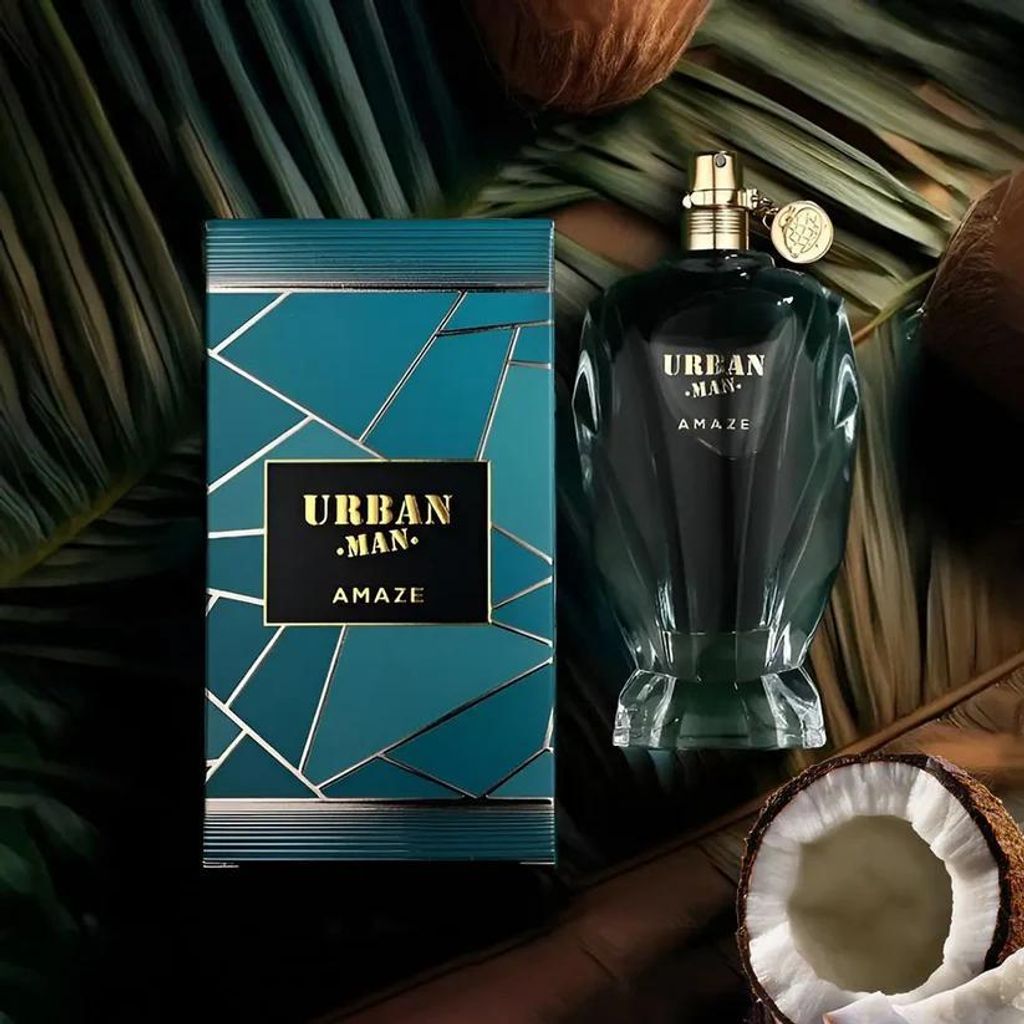 Fragrance World Urban Man Amaze 90Ml Eau De Parfum Per Uomo Immagine del prodotto 