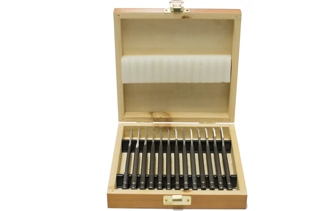 Punte Fresatura Piana Legno 13 pz - Set Mecchie Professionali HEX 1/4"