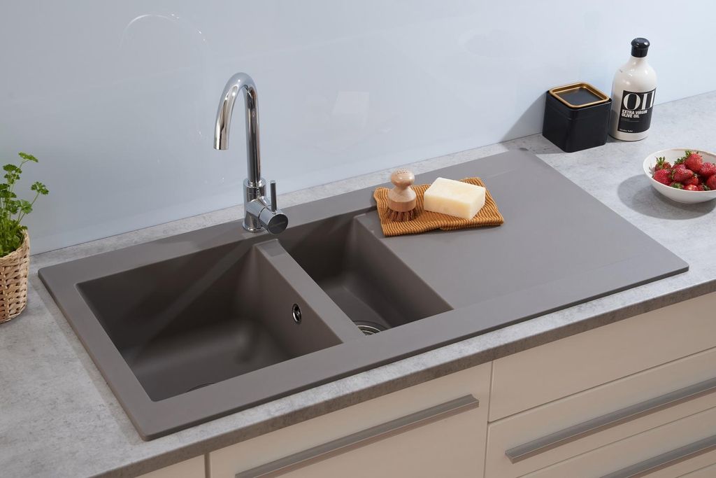 respekta Mineralite Einbauspüle 1,5 Becken Denver 100 x 50 Produktbild 