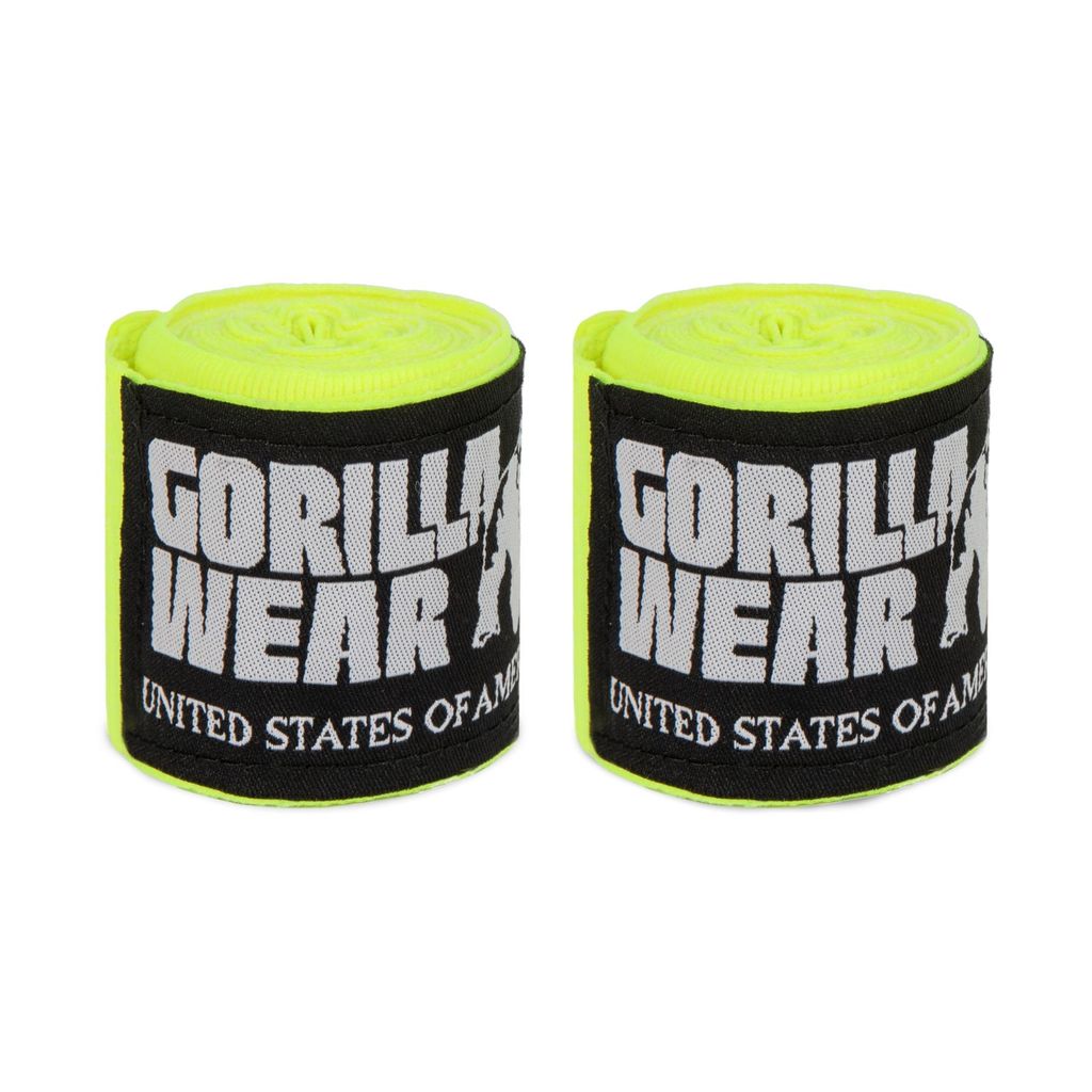 Gorilla Wear Boxing Hand Wraps - Boxbandagen - Gelb - 250 cm