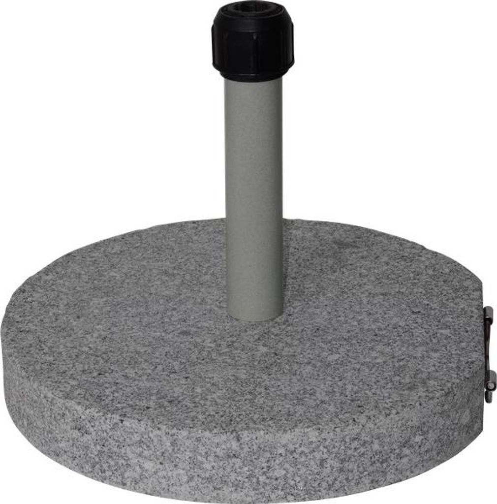 Sonnenschirmständer Granit Rund - Ø50cm - 40kg - Grau