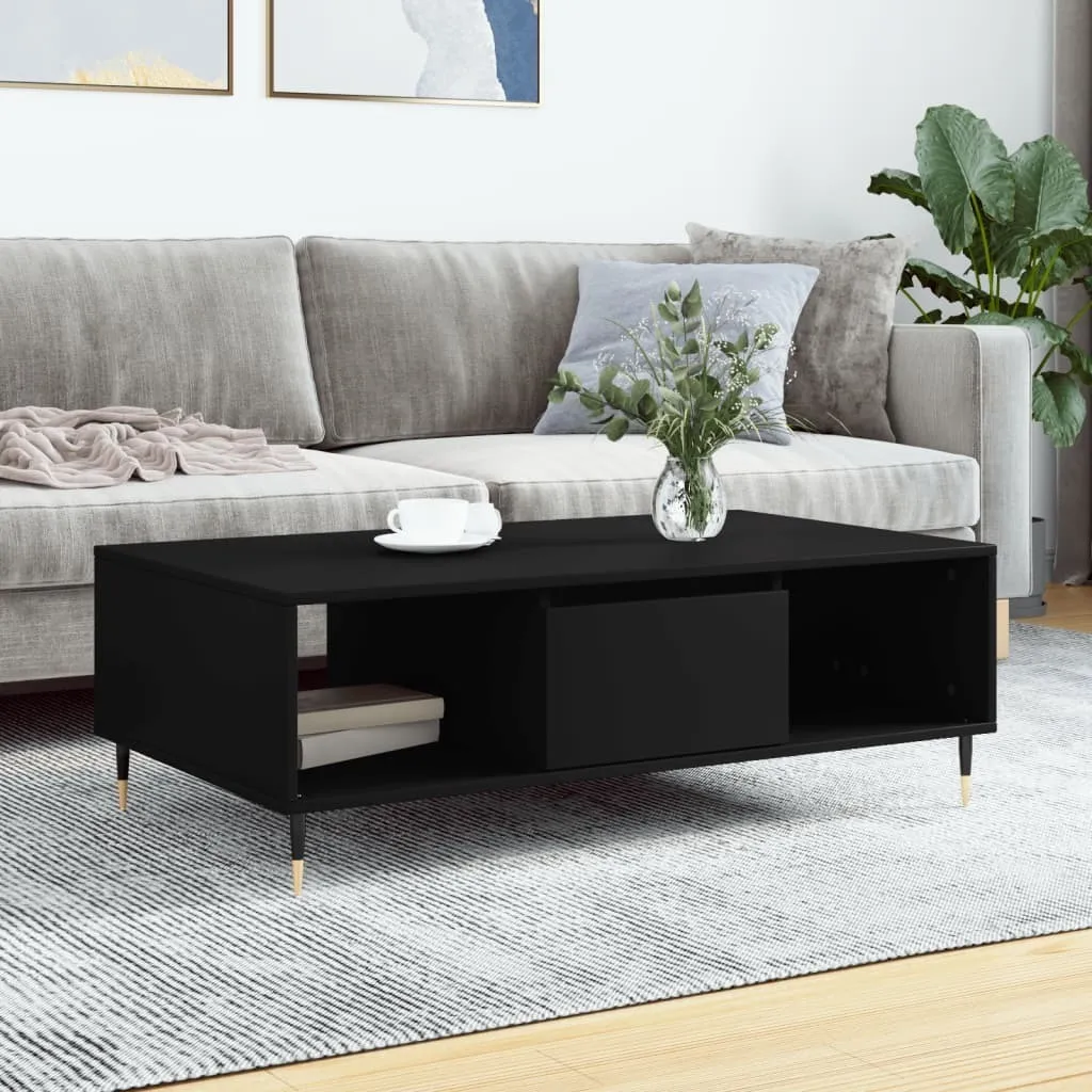 Tavolino Salotto Nero 104cm Maison Exclusive | Robusto e Spazioso