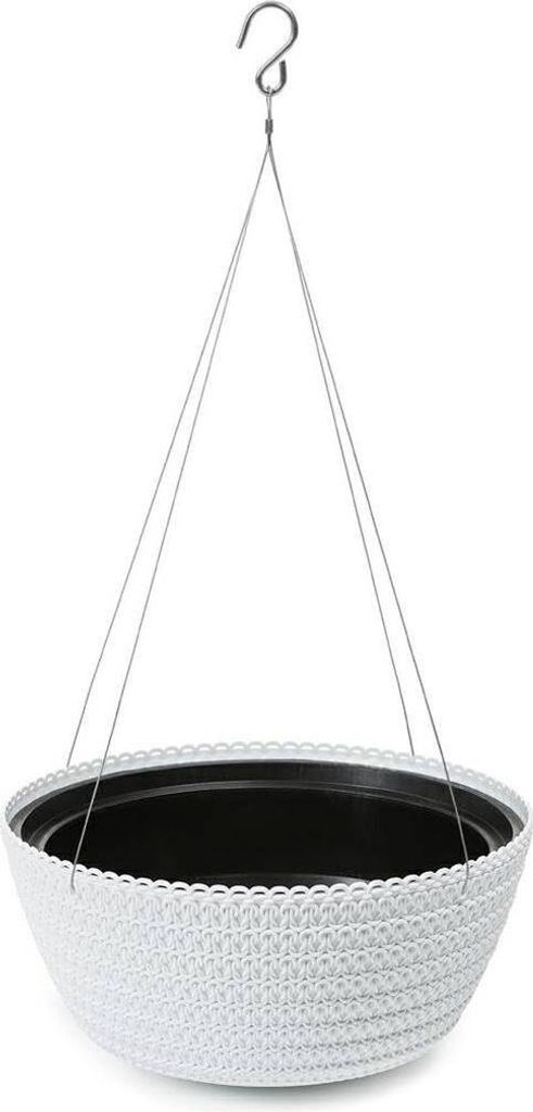 Fancy Hängetopf weiß 24xh13 cm