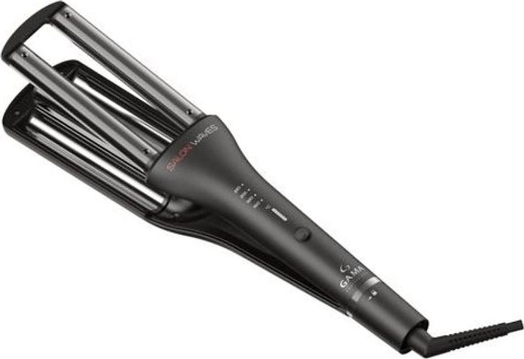 GA.MA Salon Waves Silk Chrome Lockenstab Warm Schwarz 110 W 3 m