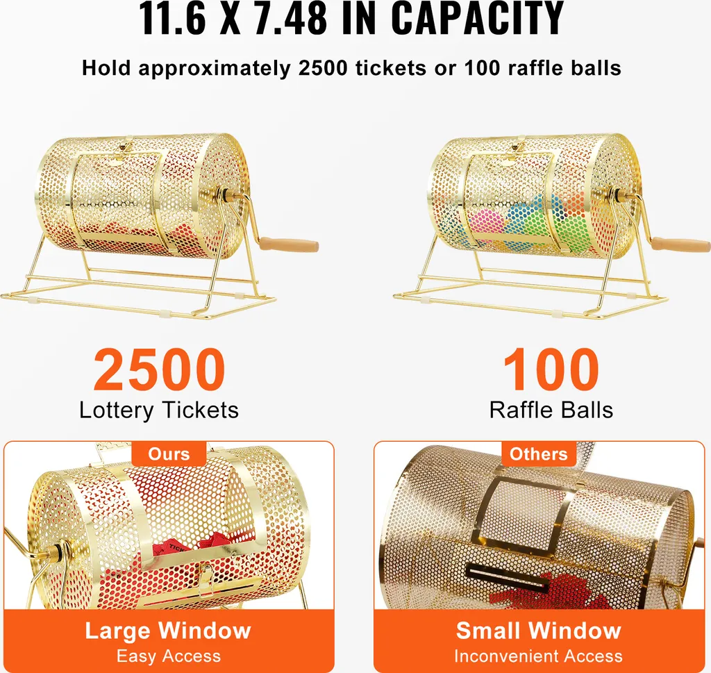 Cage de Rotation pour Loterie et Tombola d'Association - Kit Laiton - 3