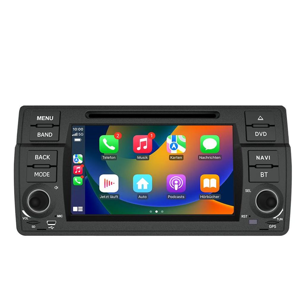 Android Radio 4+64GB CD für BMW 3er E46 ab 1998 Navi Android Bluetooth GPS DAB+ 4g LTE