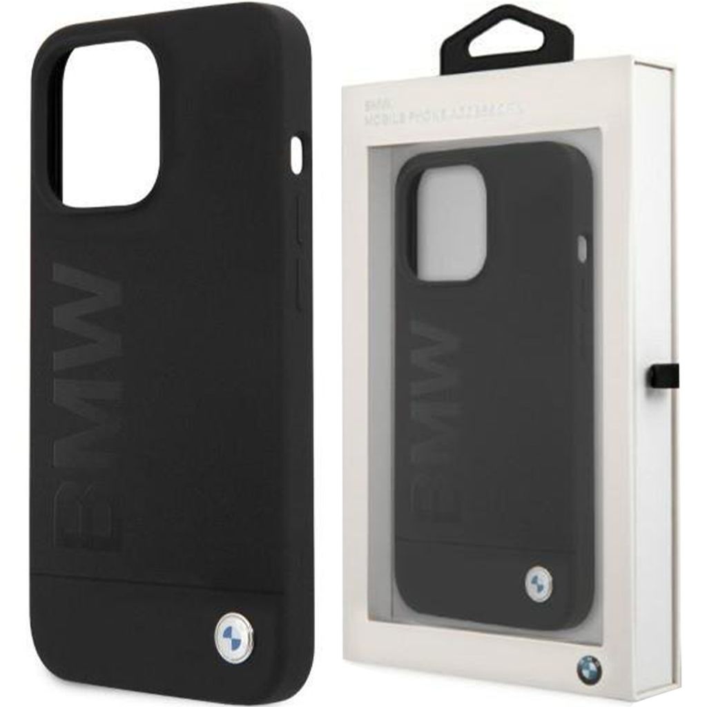 BMW Leder Hot Stamp - iPhone 15 Hülle (Schwarz) Produktbild 