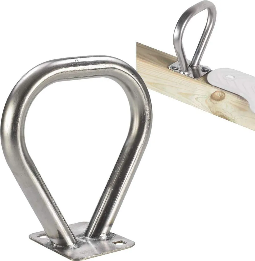 Poignée de bascule anti-corrosion inox EN1176 pour bois de section