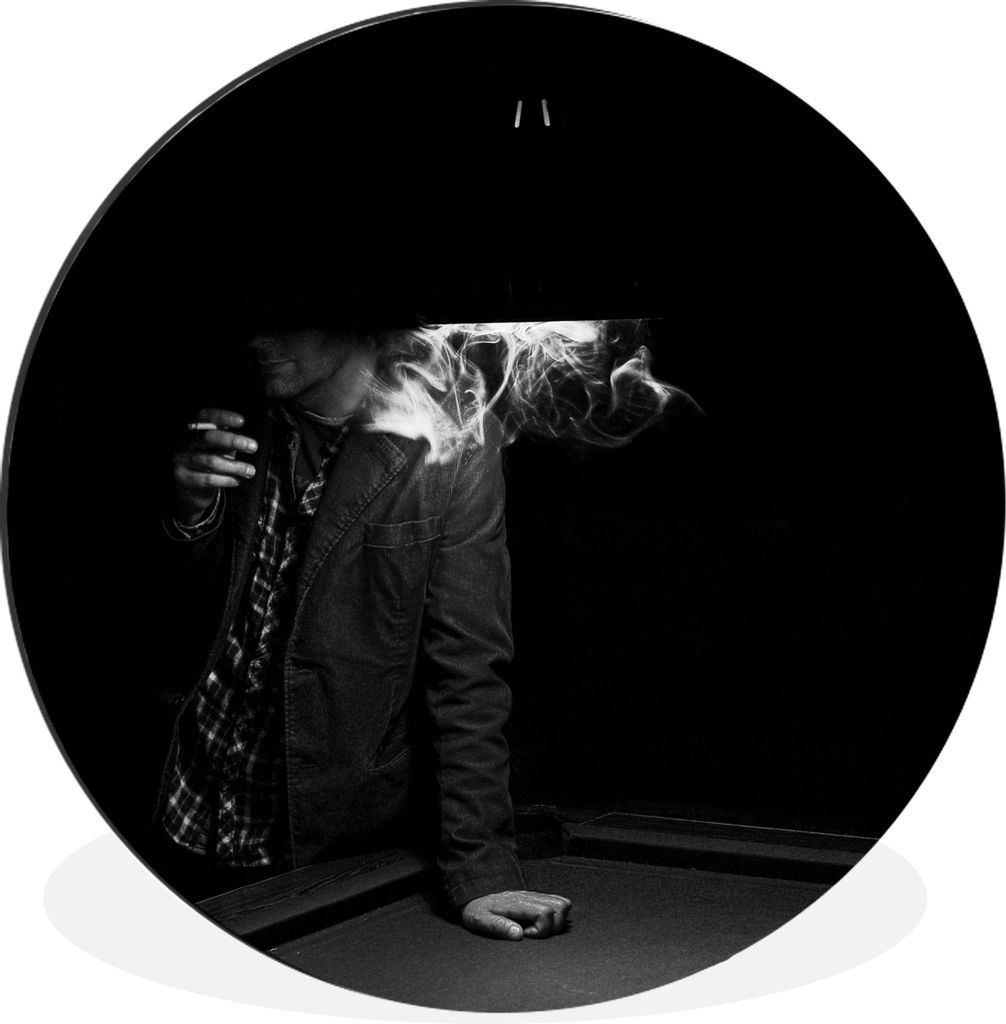 MuchoWow - Mauerkreis - Wandbilder - Runde Bild - Bild aus Aluminium - Schlafzimmer - Wohnzimmerdekoration - Wand Dekoration