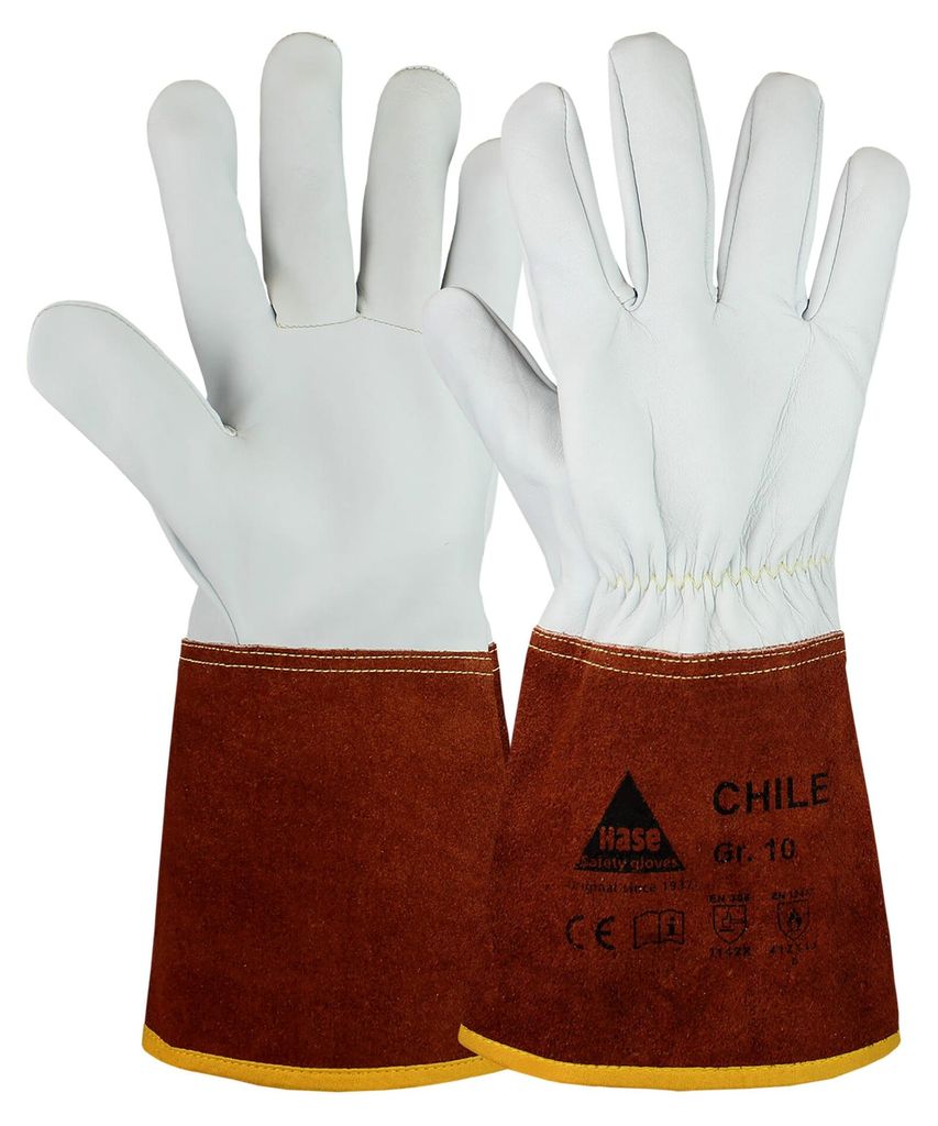 Hase Chile Schweißerhandschuh aus Schafsnappaleder Größe 8 10 Stk