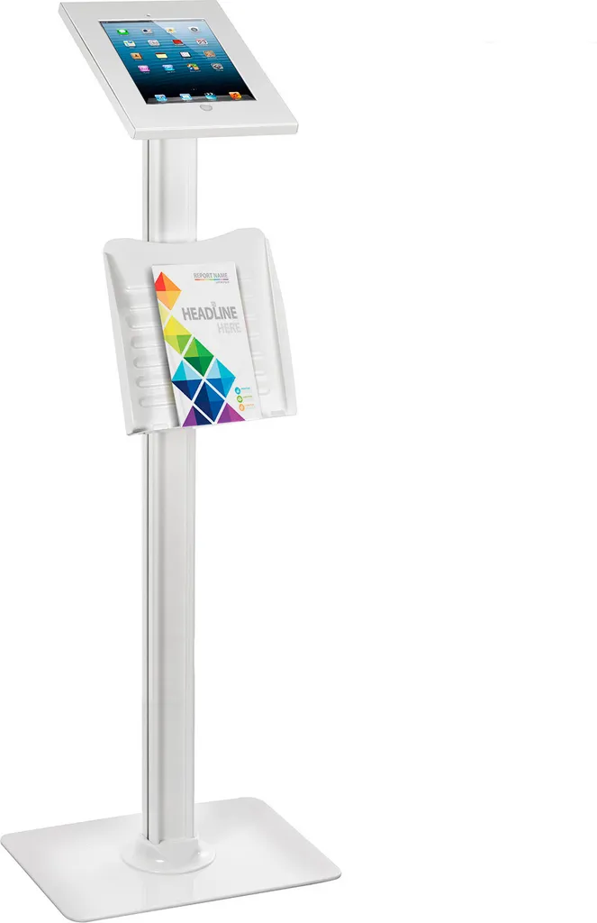 Support au sol universel pour tablette avec boîtier antivol sécurisé