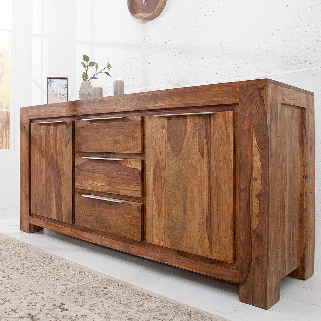 riess-ambiente Massivholz Sideboard MAKASSAR 175cm braun Produktbild 