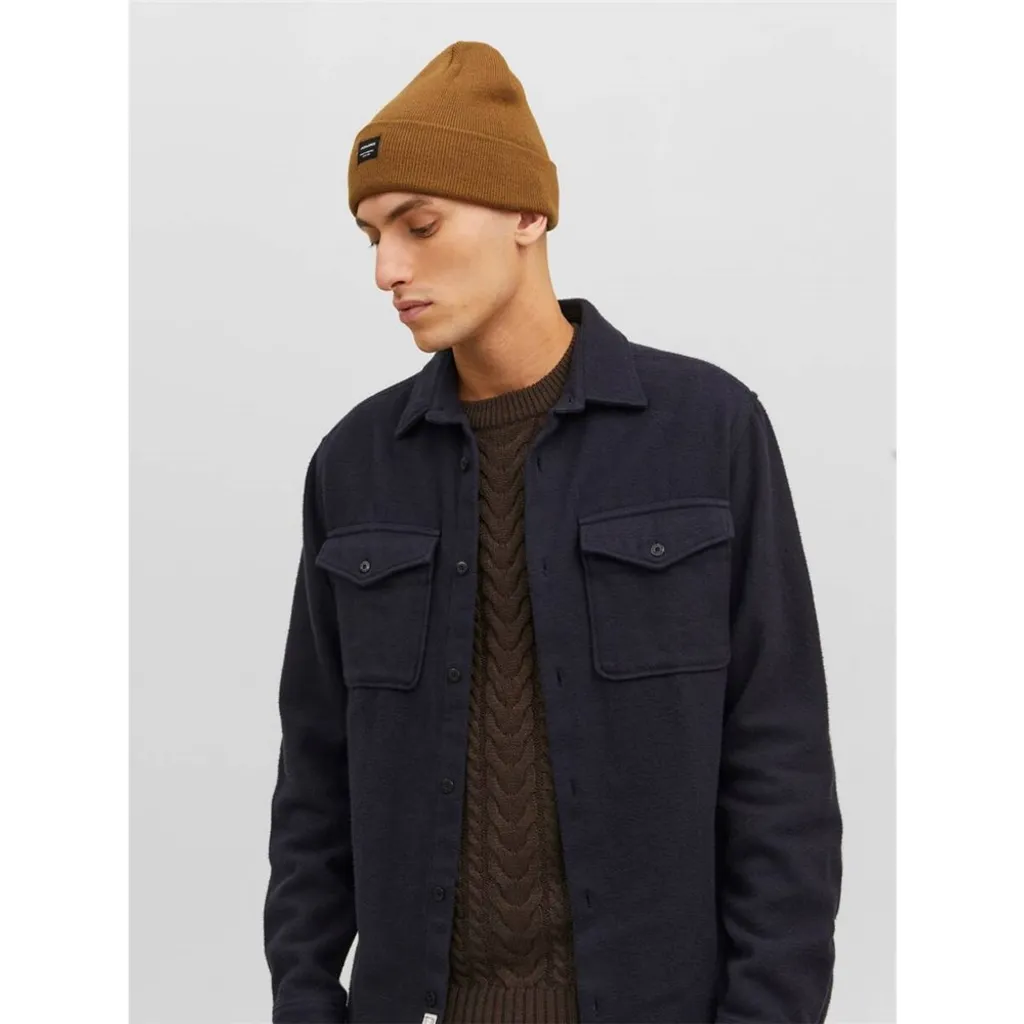 Bonnet Jack & Jones DNA avec patch logo et revers ajustable en maille