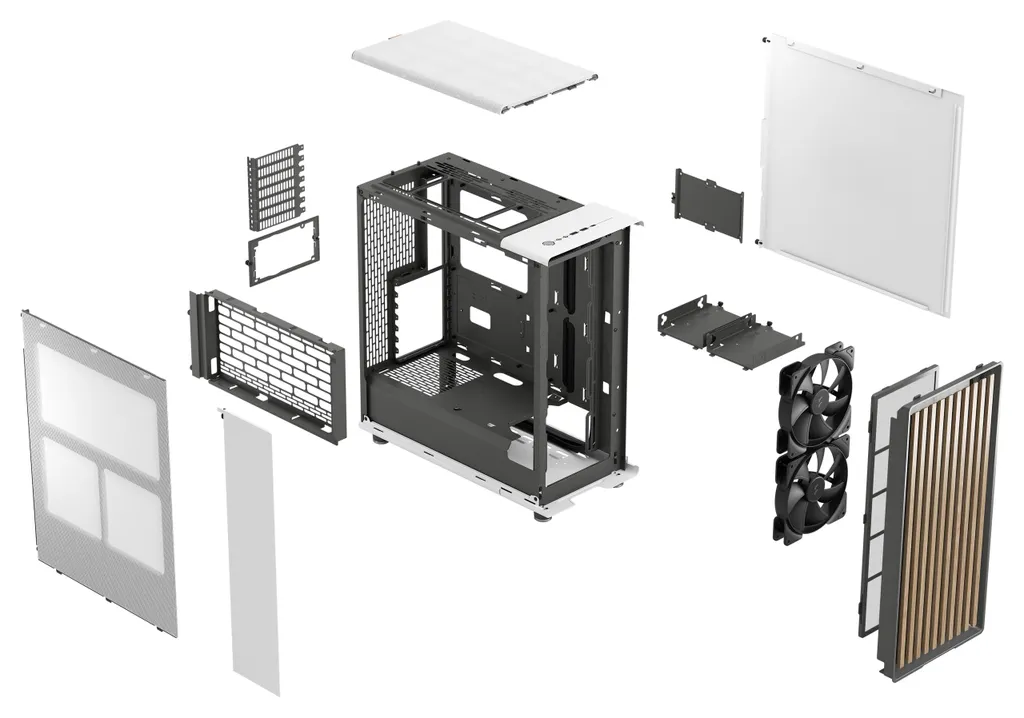 Fractal North Blanc Craie - Boîtier PC Performance avec Ventilation Optimisée - 13