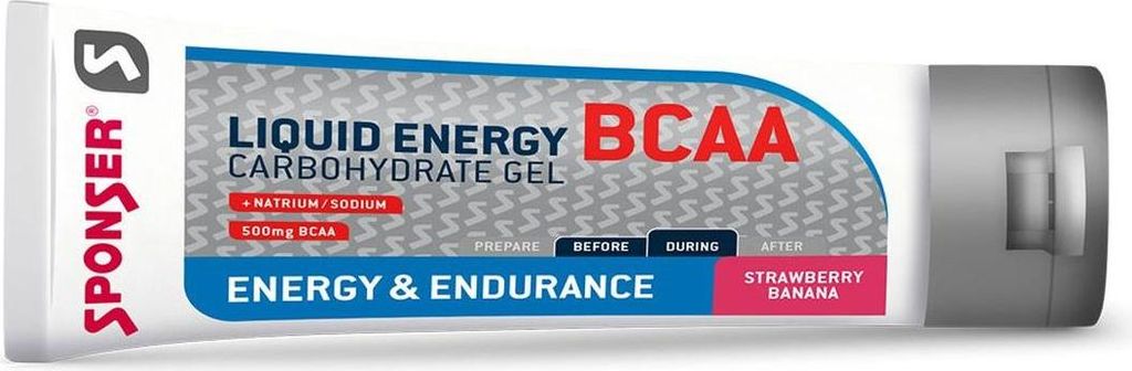 Sponser Liquid Energy BCAA Gel 18x 70g Aroma: Erdbeer/Banane