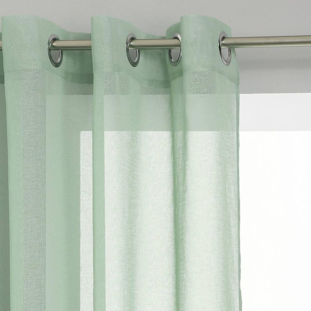 Vorhang etamine seladongrün 140x240cm - Atmosphera créateur d'intérieur