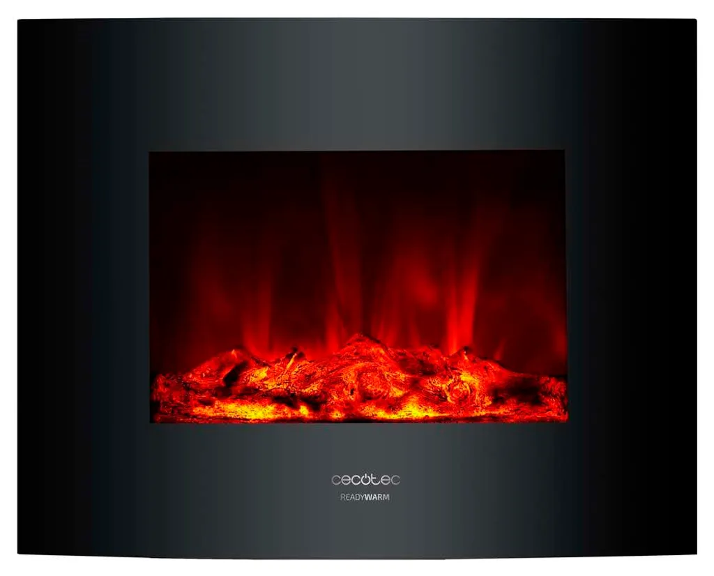 Cheminée électrique 2000W ReadyWarm 2600 avec écran incurvé en verre