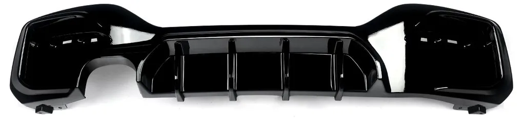 Lèvre de Diffuseur Arrière Universelle Noir Brillant en Plastique ABS
