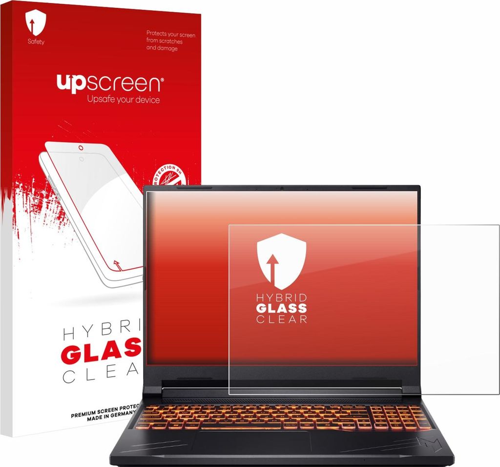 upscreen Schutzglas für Acer Nitro V 16 Schutzfolie Panzer Folie Glas Display Schutz klar