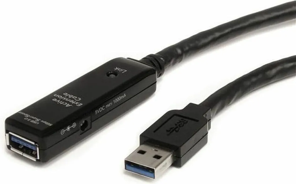 Rallonge USB 3.0 Active 10m Noir Câble d'Extension Longue Distance