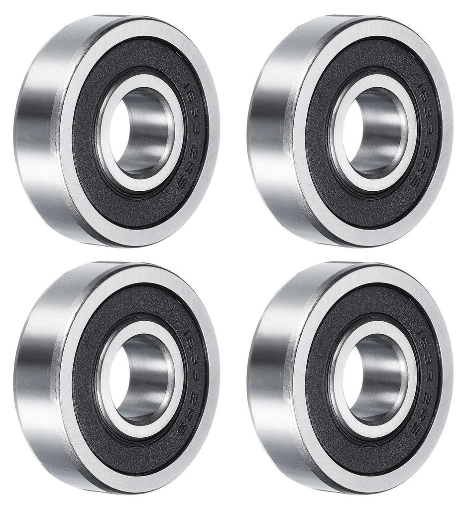 1633-2RS Rillenkugellager, 4 Stš¹ck 16mm x 44mm x 13mm Hochkohlenstoff-Chromstahl Z2 Doppelt Gummi Versiegeltes Lager