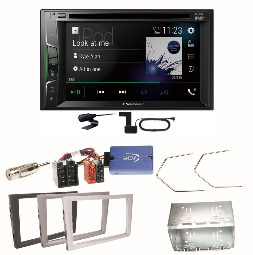 Pioneer AVH-A3200DAB Bluetooth Einbauset für Opel Omega B Produktbild 