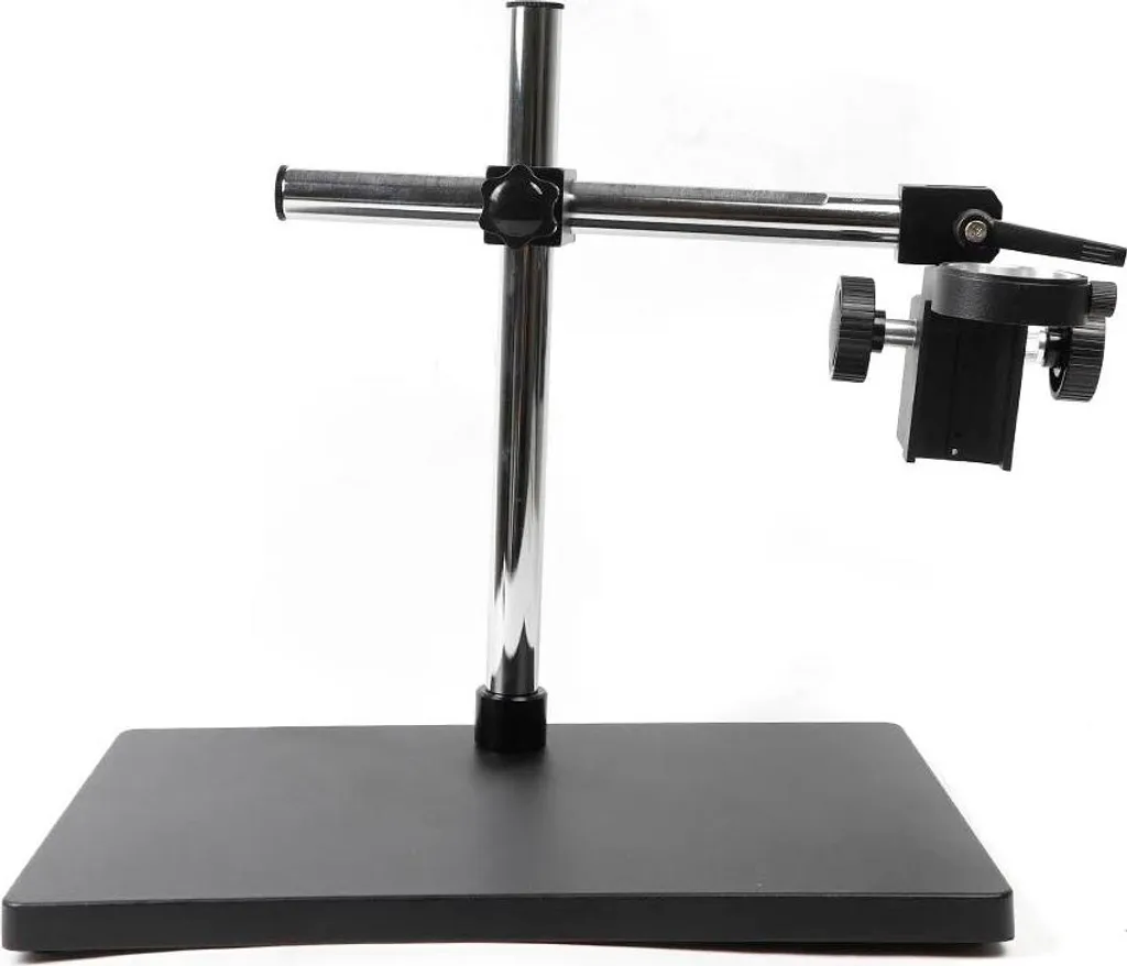 Support microscope réglable 32 cm multi-axes - Fixation table robuste - 11