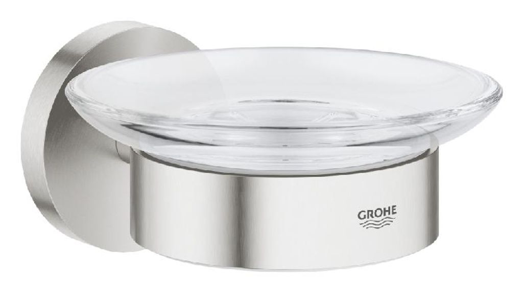 GROHE 40444DC1 Seifenschale Essentials 40444_1 mit Halter supersteel
