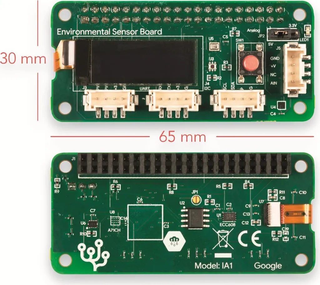 Module de détection environnementale Google Coral pour Dev Board et Pi - 5