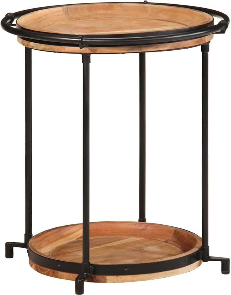 Beistelltisch Ø55x60 cm Massivholz Akazie