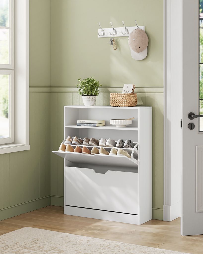 VASAGLE skříňka na boty 2 klapky výklopný botník 24x80x102 Obrázek produktu 8