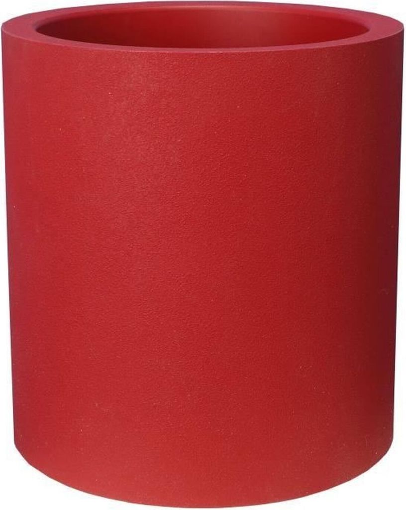 Pot de fleurs Riviera Rouge Plastique Circulaire Image du produit 