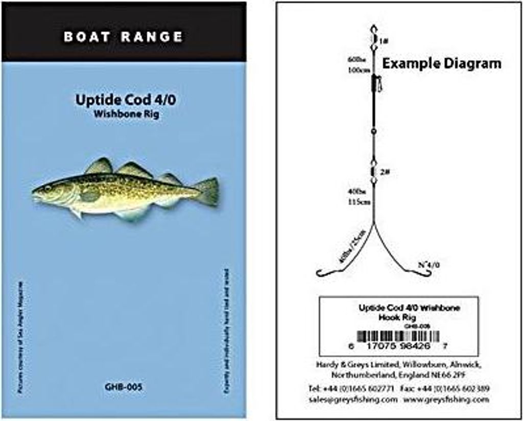 Greys Uptide Cod Wishbone Rig Gr.4/0 Brandungsvorfach