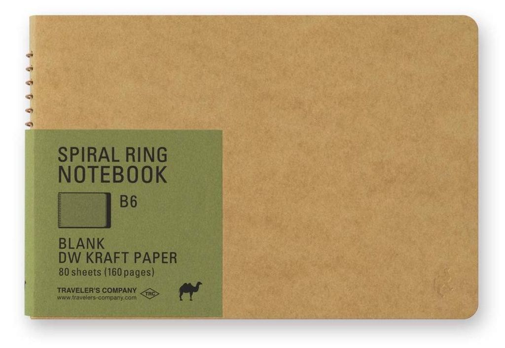 Cahier B6 à spirale, pages vierges Image du produit 