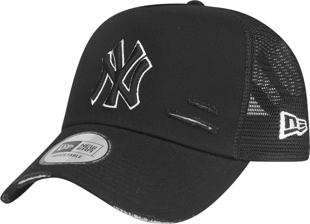 New Era Mesh Trucker Cap DISTRESSED New York Yankees schwarz