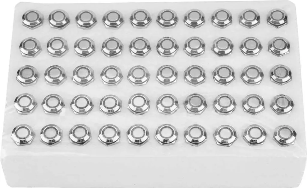 Remplacer Interrupteurs Défectueux : 50 Boutons LED 12mm 24V Haute Qualité