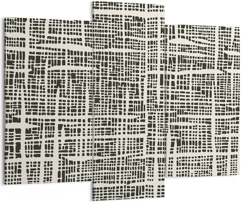 Bild auf Leinwand - Leinwandbild - 3 Teile - Textur Muster Stück - 130x100cm - Wand Bild - Wanddeko - Wandbilder - Leinwanddruck - Bilder - Wandde...