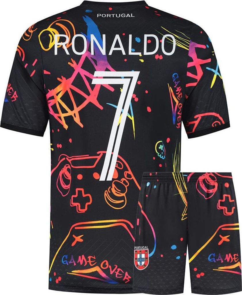 Portugal Fußball Trikot Set Ronaldo - Gaming - Kinder und Erwachsene - 128