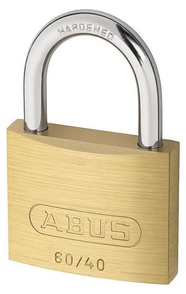 ABUS Vorhangschloss Typ 60/30 Messing inkl. 2x Schlüssel Produktbild 