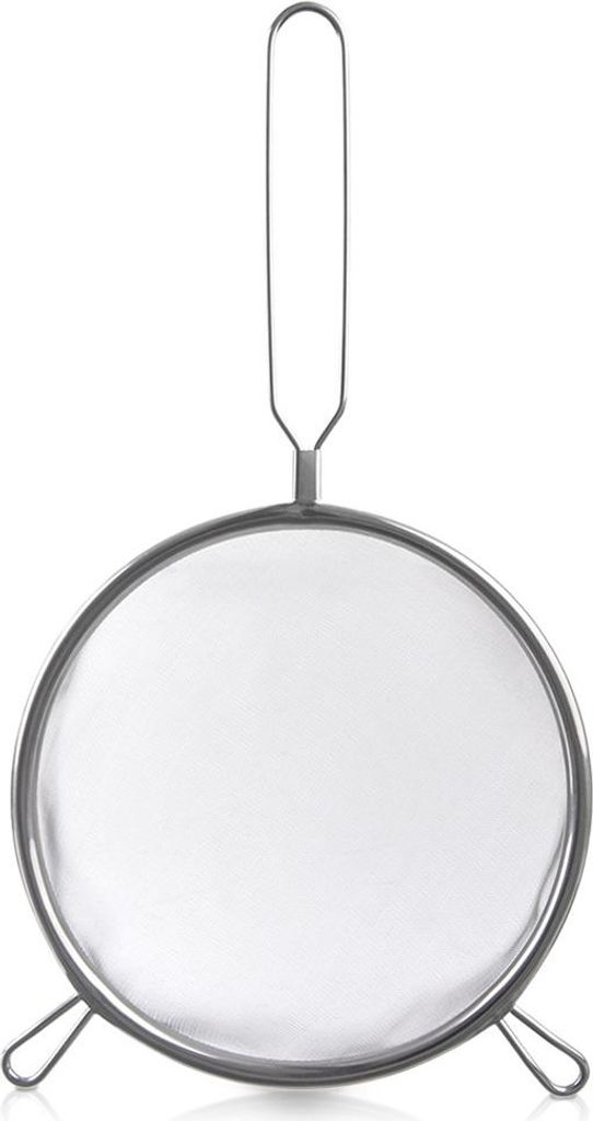 Küchensieb aus Stahl mit Griff zum Abseihen und Sieben, 20 cm