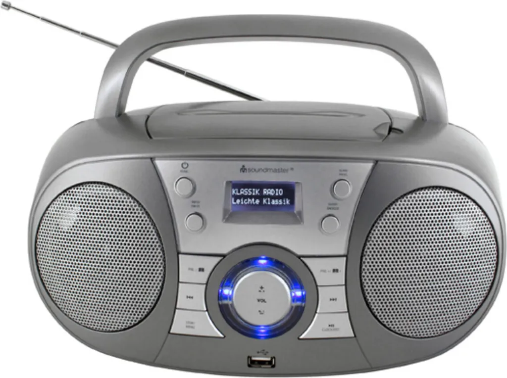 Boombox Soundmaster SCD1800TI DAB+ FM Bluetooth USB MP3 Titanio