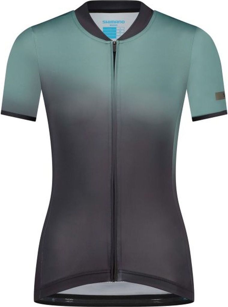 Shimano Woman's EVOLVE Avventura Short Sleeves Jersey, Green