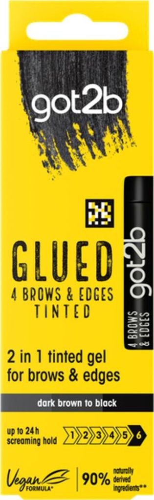 Got2B - 2-in-1 Gel - Brows & Edges Black - 16 ml - 1 Stück