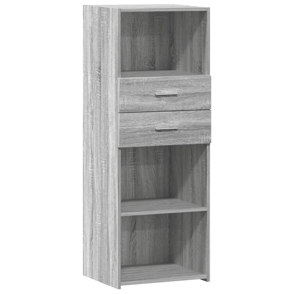 SYFAX™ Credenza Grigio Sonoma 45x42,5x124 cm in Legno Multistrato