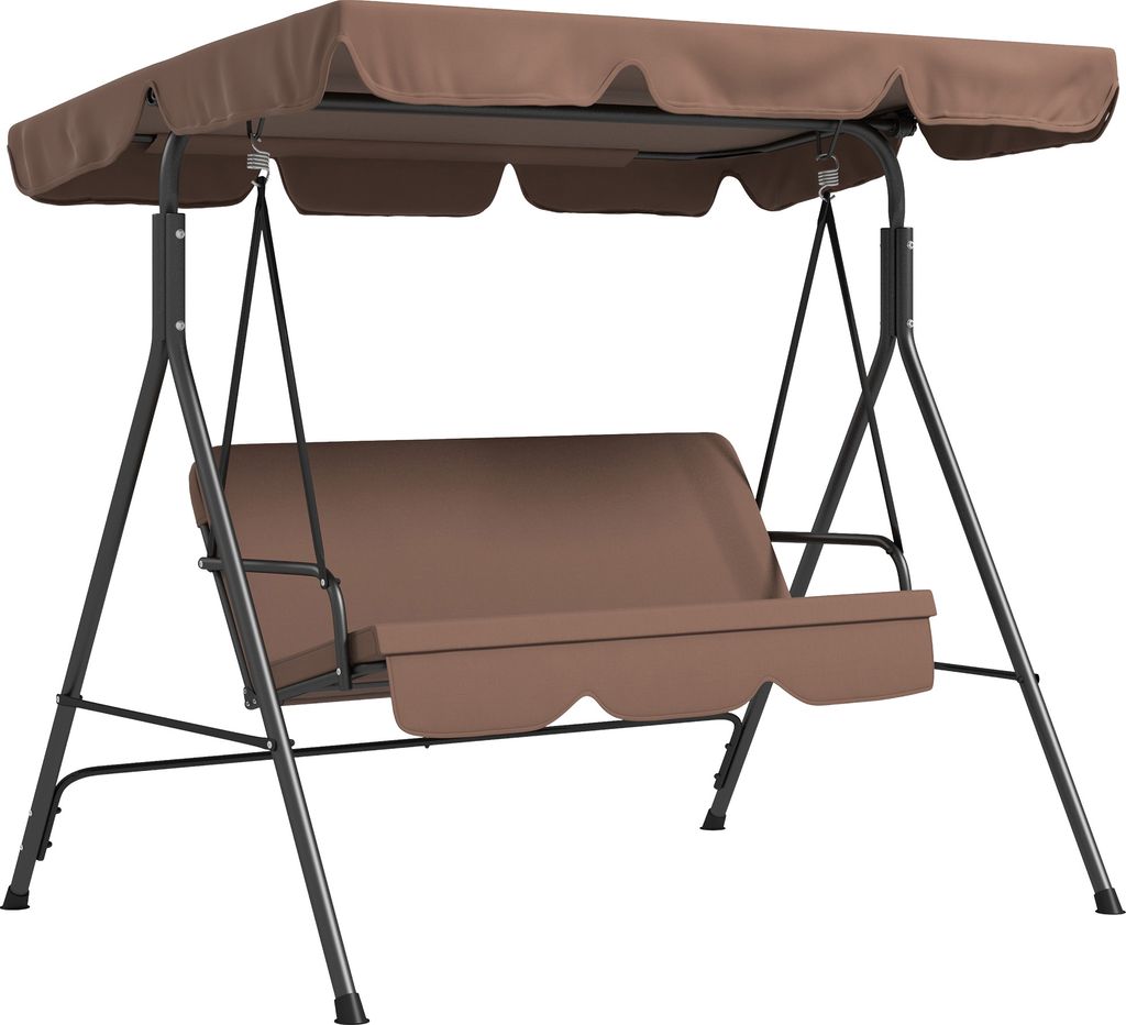 Outsunny Hollywoodschaukel 3-Sitzer Gartenschaukel mit Produktbild 