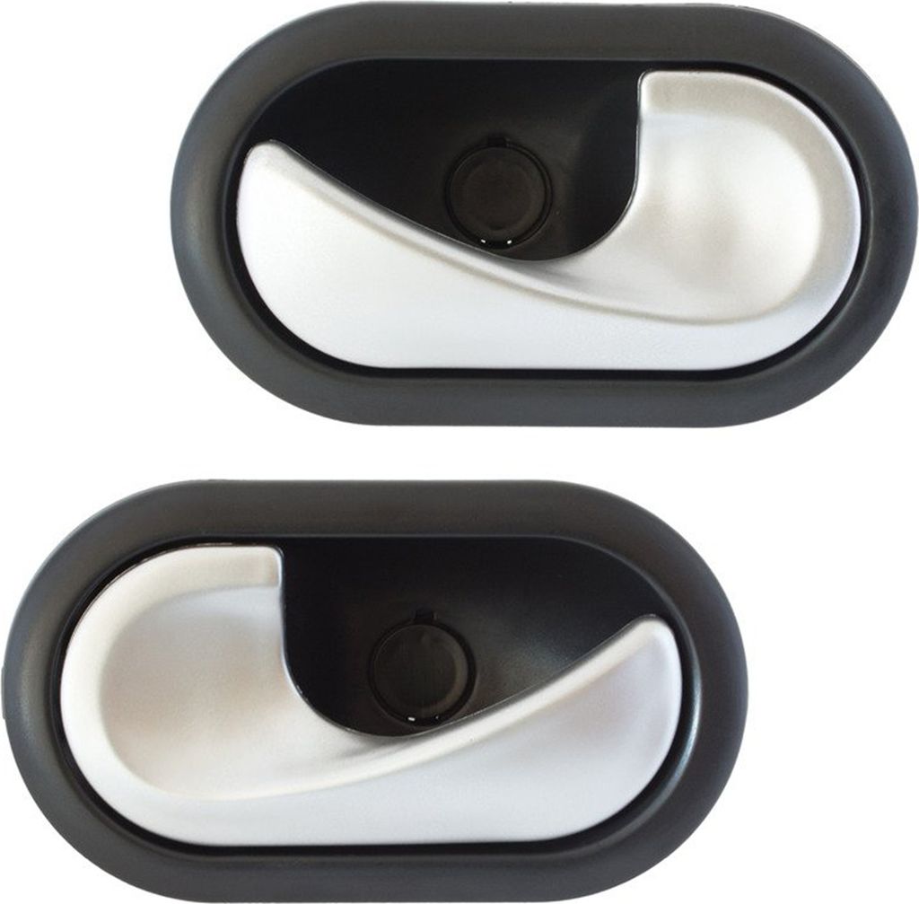 Türgriff Innen LINKS + RECHTS SATIN MATT Silber für Renault Megane II 2002-2008