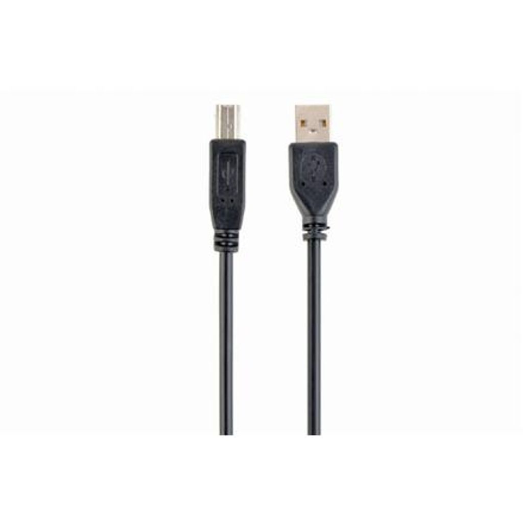 gembird USB 2.0 Kabel mit Am- und BM-Stecker, 1 m, schw.